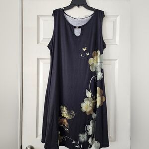 Sleeveless Printed Dress